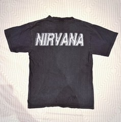 Nirvana 90s Vintage Doubled Sided Band Tee Grunge Medium M