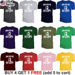 Come with me if you Want to Lift T-Shirt Arnold Terminator Exercise Gym Work Out