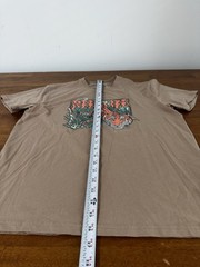 Reel Life Fishing T-Shirt Tiger Shark Graphic Rare Men’s Medium Brown