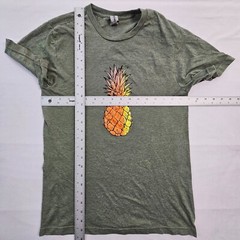 Pineapple Gildan Softstyle Green Short Sleeve Cotton Blend T-Shirt Men’s S