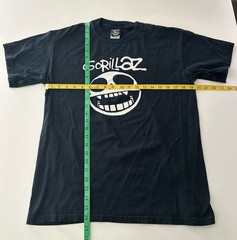 Vintage Gorillaz Russel Hobbs Skull Face T-Shirt Black Demon Days Phase 2 2005 M