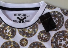 Men’s Bucheli Cotton T Shirt,Italian Style,Slim Fit,Stretch S M….A16.A