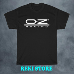 OZ Racing Logo Men’s Black T-shirt Size S-5XL