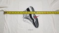 JORDAN XI RETRO 11 CONCORD OUTFIT SHIRT + SHORTS SET WHITE BLACK (SIZE MEDIUM)