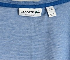 Lacoste Men’s Size 3XL (8) Blue w/ White Alligator Logo S/S V-Neck T-Shirt Tee
