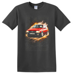 Fiat Uno Turbo ie MK1 Old Car Racing T Shirt Classic Hatchback Tee