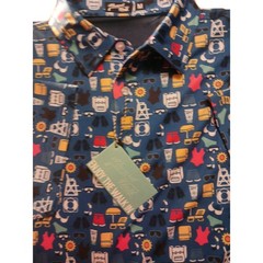 Nward Halb Men’s Shirt .SizeM .multicolor .made As Polyster Spandex .