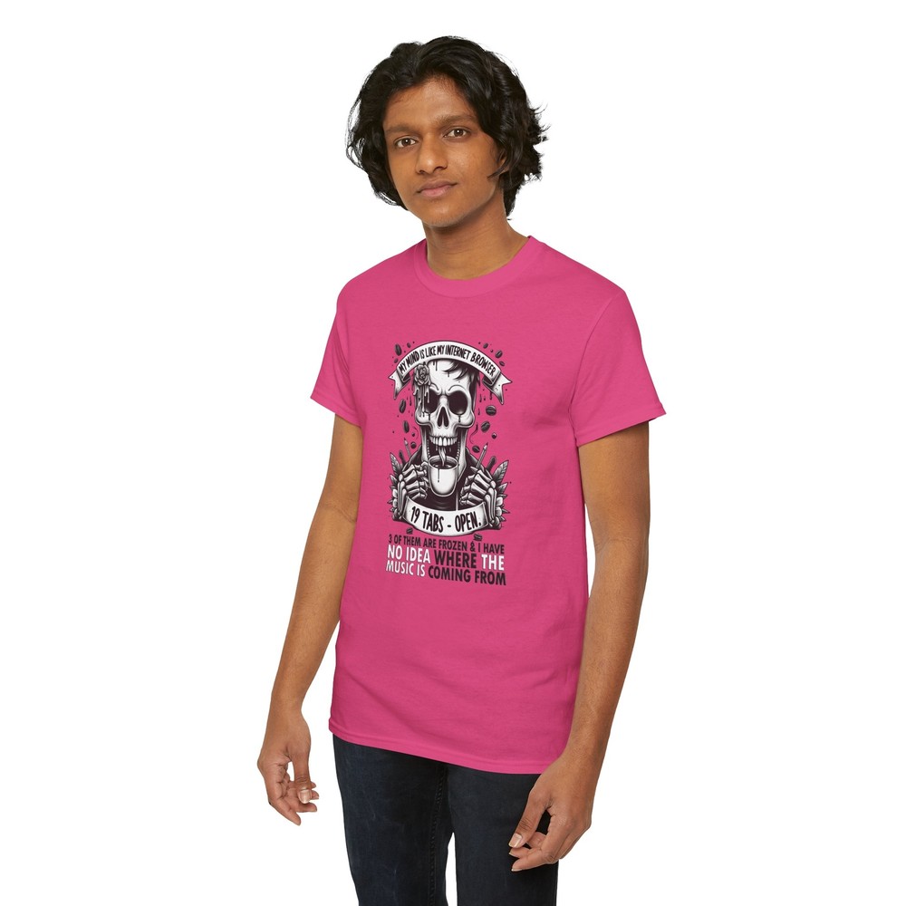 Funny Coffee Quote T-Shirt | Powered by Coffee and Sass Skeleton Tee