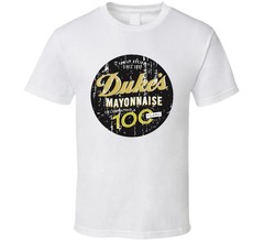 Duke’s Mayonnaise Logo Cool Food Gift Distressed T Shirt