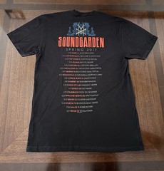 Soundgarden Tour T-Shirt Double Sided Band Tee 2017 Black Adult Size Large