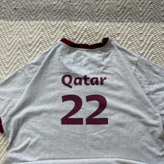 y2k ringer qatar airlines 2022 fifa world cup shirt – no tag fits like xl