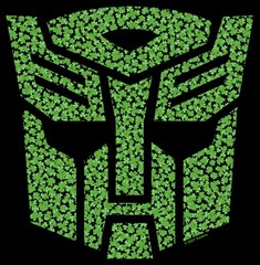 Men’s Transformers St. Patrick’s Day Cloverfield Autobot Logo T-Shirt