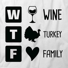WINE TURKEY FAMILY TShirt Tee Short-Sleeved Cotton HOLIDAY CLOTHING S1WSA350