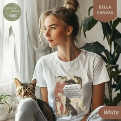 Vintage Cat Dog Retro Christian Pet Lover Graphic Gildan Tee Gift