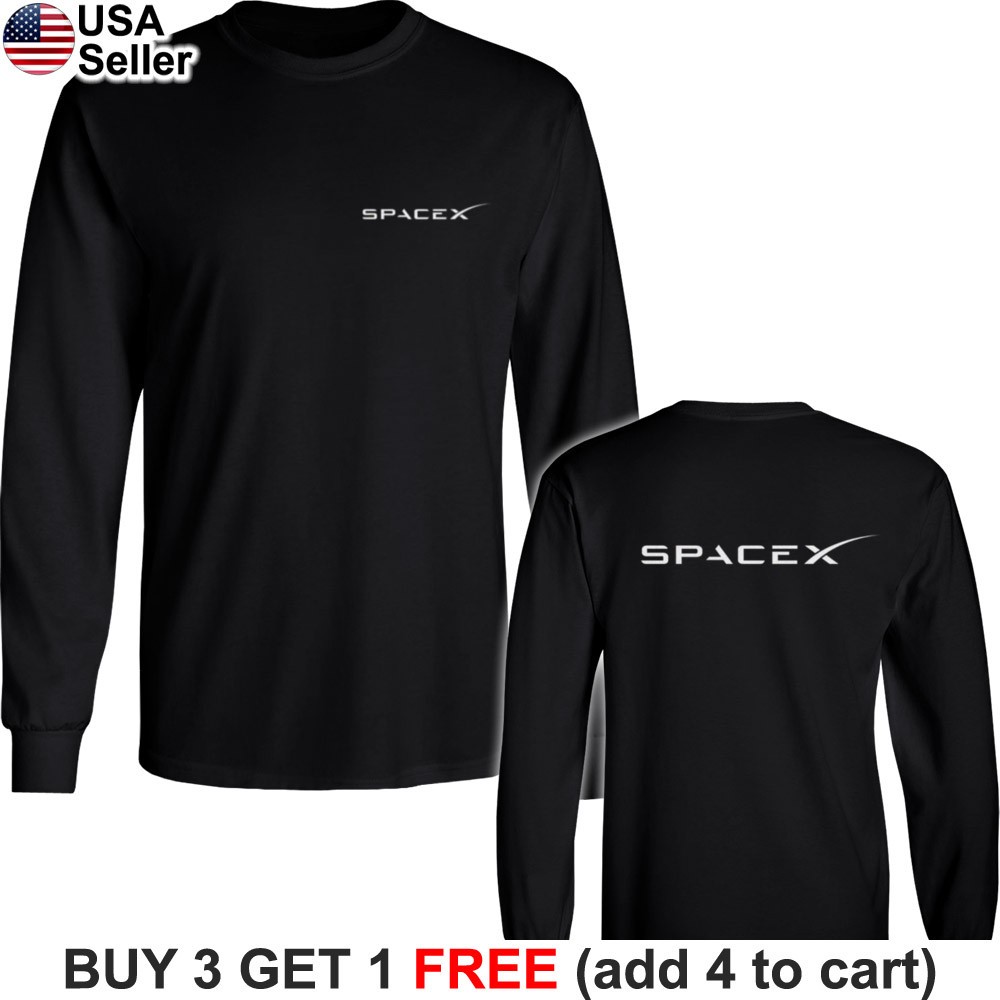 SpaceX Long Sleeve T-Shirt Space X Exploration Elon Musk NASA Aerospace BSX04