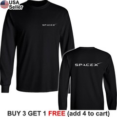 SpaceX Long Sleeve T-Shirt Space X Exploration Elon Musk NASA Aerospace BSX04