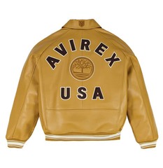 Men’s New Avirex Real Leather Bomber American Flight Timberland Leather Jacket