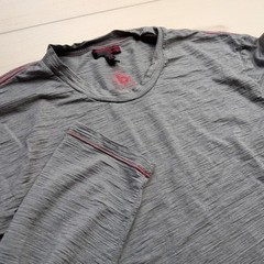 Icebreaker Shirt Mens XXL Gray Merino Wool Long Sleeve Crew Thermal Base Layer