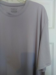 Port & Company Mens Long Sleeve UV Performance Crew Neck T-Shirt PC380LS GRAY