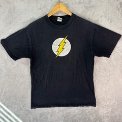 DC Comics Originals Flash Bolt T-Shirt Black Graphic Tee Alstyle S Fits Sz Small