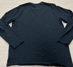 KARBON Shirt Mens XL Blue 100% Merino Wool Long Sleeve Base layer Crewneck