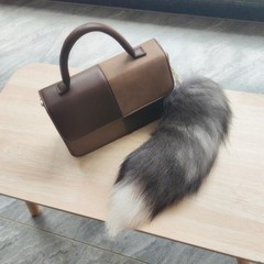 Fluffy Fox Tail Fur Keychain Therian Cosplay Handbag Tassel Hook Accessories …