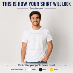 Custom T-Shirt From Your Photo Personalized Image Pet Team Name Number Shirt