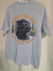 Men’s Grey Short Sleeve T-Shirt By Cabelas Never Leave Home Without Your Wingman