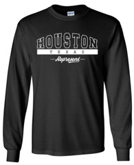 Houston Texas State T-Shirt Long Sleeve Graphic Tees Unisex Apparel