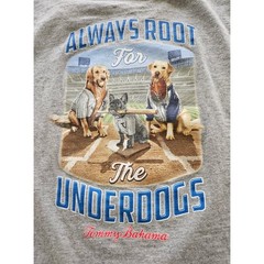 Tommy Bahama Graphic T-Shirt Mens XXXL Gray Always Root For The Underdogs Pocket