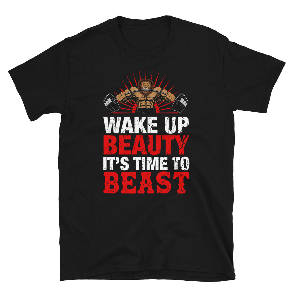 It’s Time To Beast Bodybuilding Gym Fitness Muscle T-Shirt