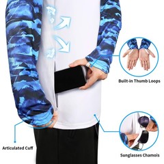 Men’s Long Sleeve Fishing Shirts UPF 50 UV Protection Sun Guard T-Shirts for