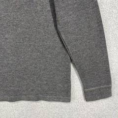 CSG Thermal Shirt Mens Medium Charcoal Gray Waffle Knit Long Sleeve Crewneck