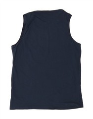 CARRERA Mens Vest Top Large Navy Blue Cotton BY23