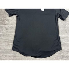 COOFANDY Baseball Jersey Mens Medium Black Short Sleeve Button Down Piping NEW
