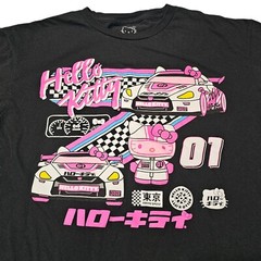 Hello Kitty Tokyo Speed by Sanrio Hybrid Apparel Black T-Shirt Used Size L