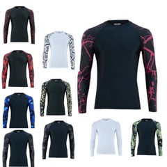 Compression Long Sleeve Shirts Rash Guard Athletic T-Shirt for Sports
