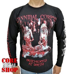 Cannibal Corpse “Butchered at Birth” Long Sleeve Black T-Shirt