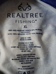 Realtree Fishing Shirt Men’s XL Blue Aquatic Nautical Coastal Summer lightweight