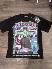 HELLSTAR Black “has Your progress Been Saved” T-Shirt Men’s Size S