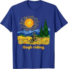 Gogh Riding Funny Cycling Van Gogh Art Bike T-Shirt