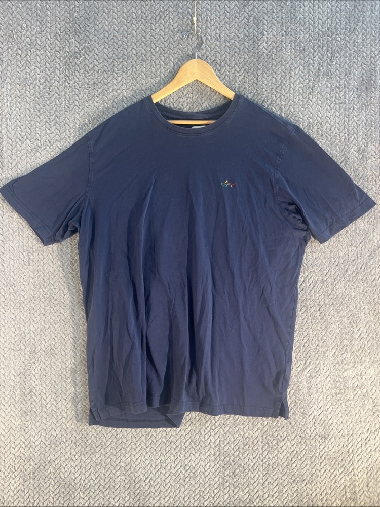 Lovely Greg Norman Short Sleeve Malibu Blue Cotton T-Shirt- Men’s Size XXL