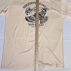 Vintage Hanes 50/50, Graphic, USA, Single Stitch, Tan/Peach, Female, XL