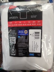 Hanes Men’s 10 Pack Tagless White T -Shirts size Large (42-44″)