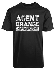 Agent Orange Vietnam Veteran New Mens shirt Killed Alive Military Brave Soul Tee