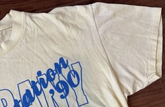 Vintage 1990 SUNY University At Albany NY Orientation Yellow T-Shirt XL USA Made