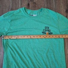 Budweiser Sox Crawl Shirt Adult Medium Green Baseball 2019 Beer Casual Mens LZ
