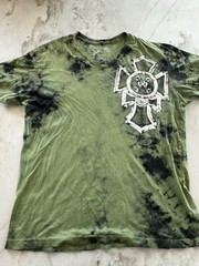 Xtreme Couture by Affliction Mens Foil Cross Wings T-Shirt Green 2X-Large