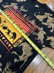 Vintage 90’s The Lion King Disney All Over Print T-Shirt OSFA Adult Jerry Leigh