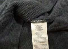 Faherty Men’s Long Sleeve Cloud Waffle Crew Top Size XL 2XL Charcoal Heather